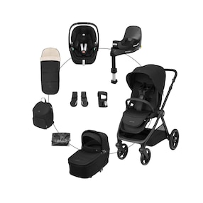 Kombikinderwagen Oxford+ Travel-Set inkl. Pebble 360 Pro 2, Familyfix 360 Pro und Zubehör-Set
