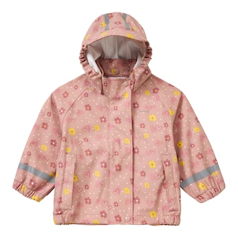 Regenjacke mit abnehmbarer Kapuze