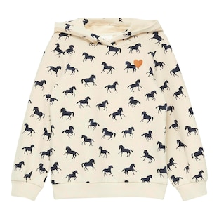 Sweat-shirt à capuche chevaux