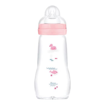 Babyflasche Feel Good matt, Glas, 260 ml, ab 0M