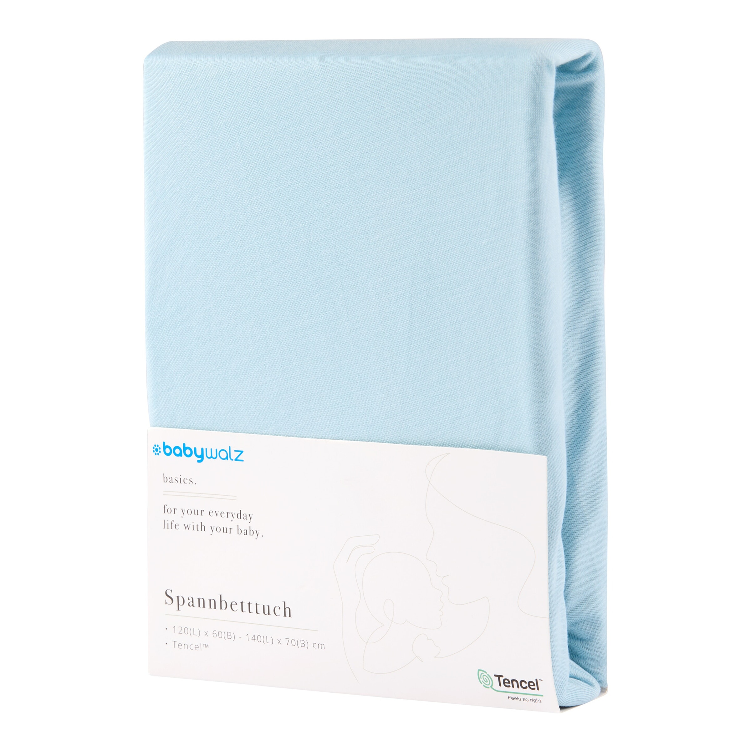Baby-Walz Basics Spannbetttuch TENCEL™ 60x120 -70x140 cm