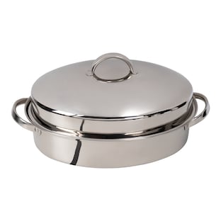 Roestvrijstalen braadpan met rooster, 3 l