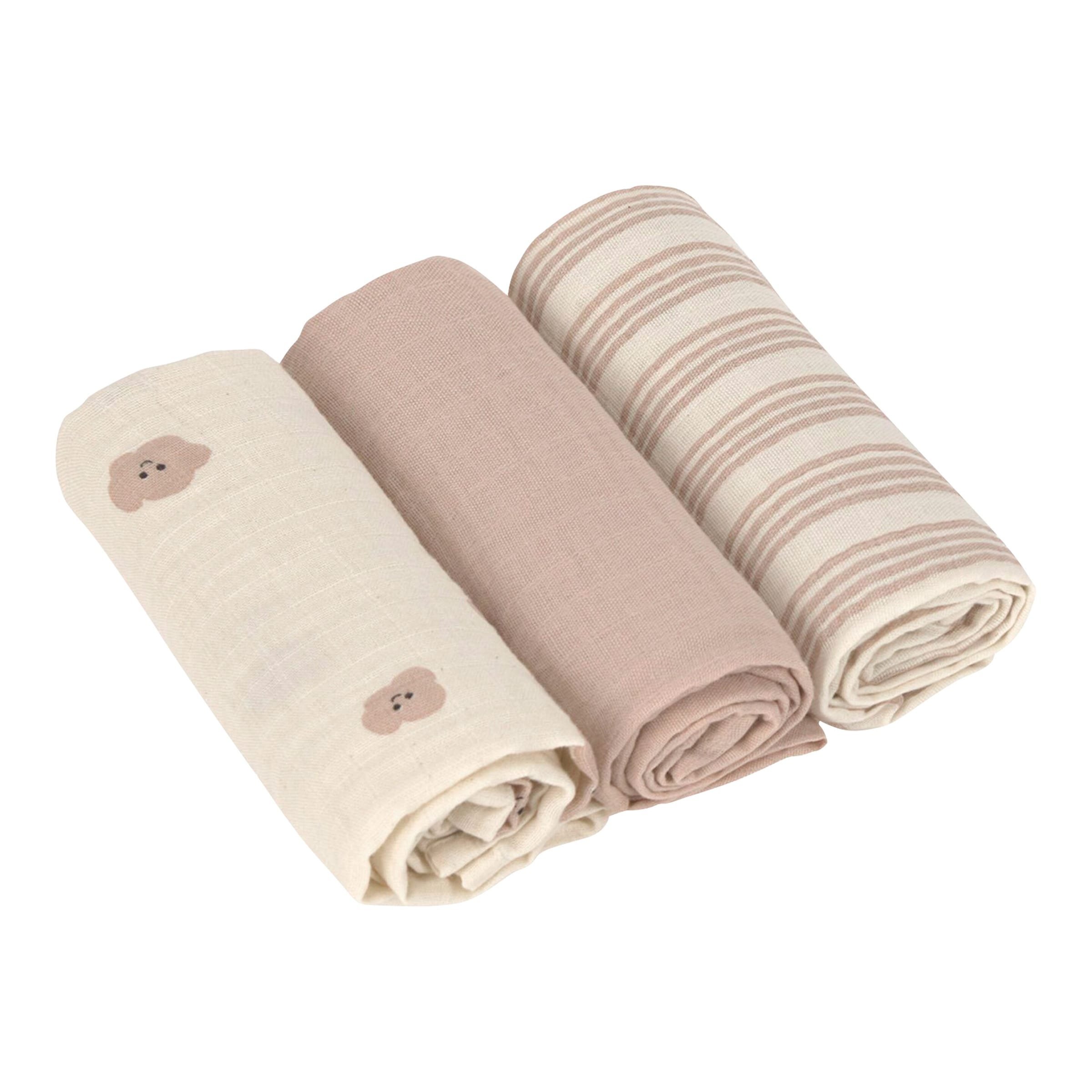 Lässig 3er-Pack Mullwindeln 60x60cm