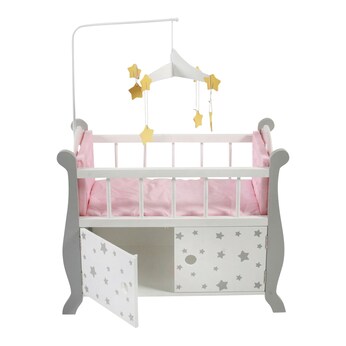 Puppenbett mit Mobile