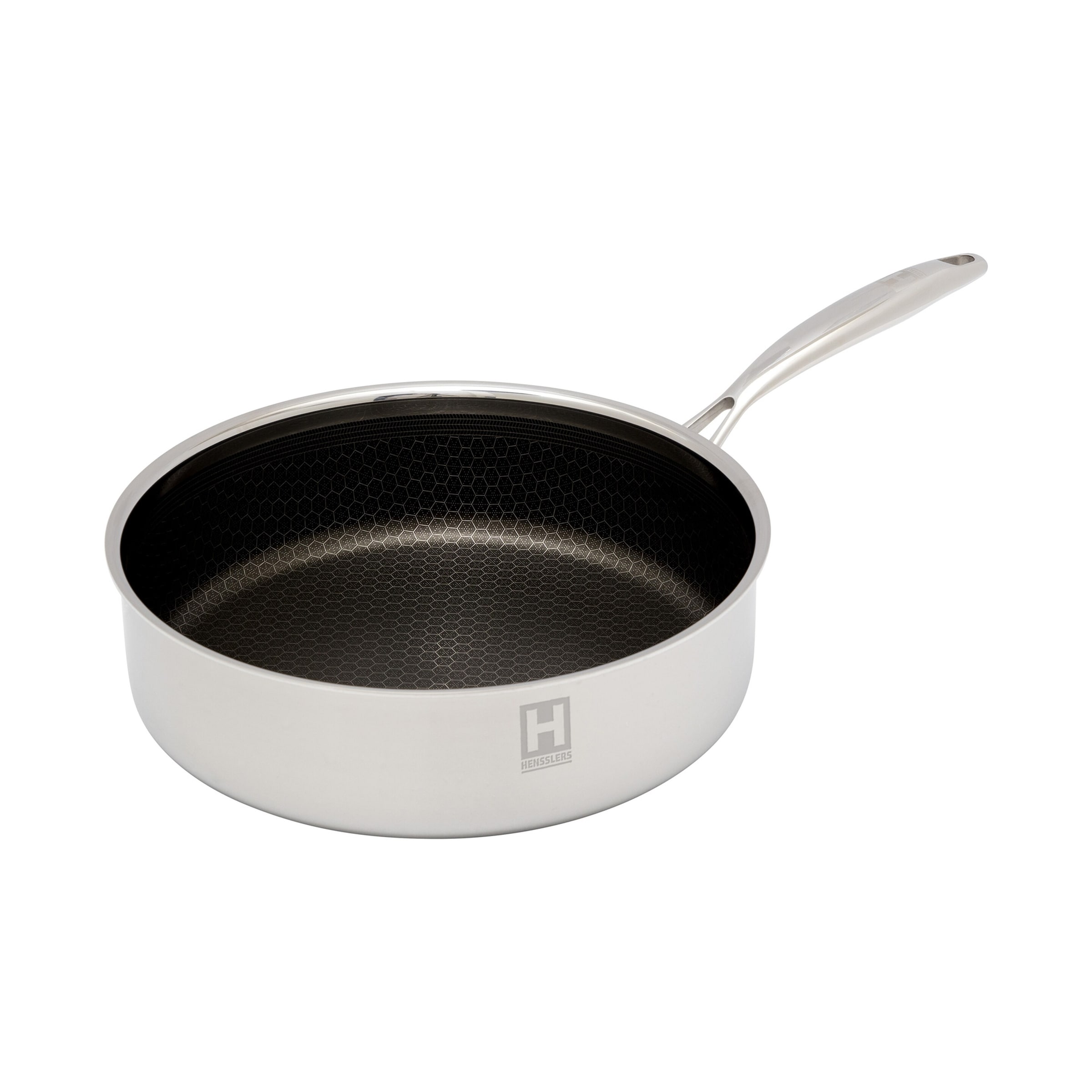 Schmorpfanne mit Wabenstruktur, Edelstahl, 26 cm