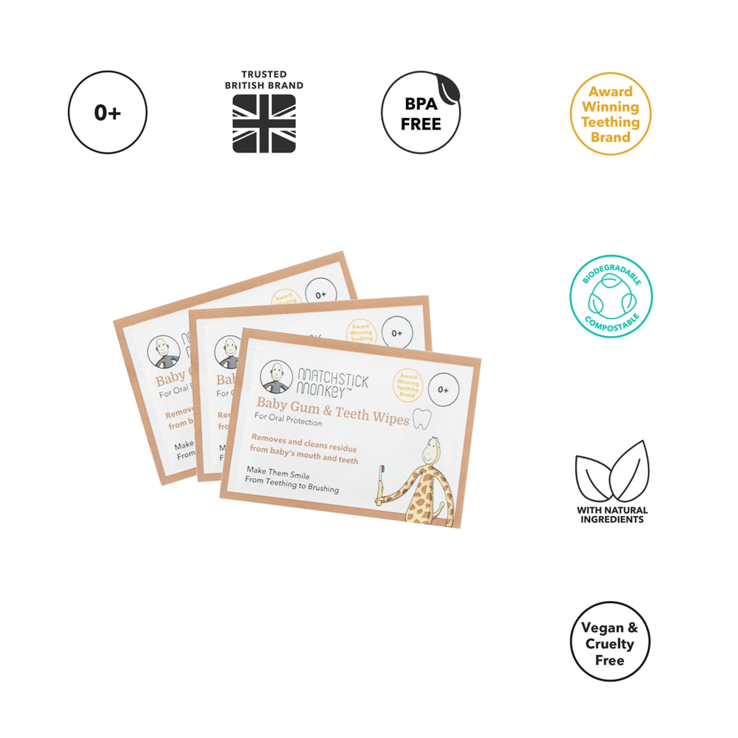 Zahnfleisch-/Reinigutücher, 2 x 25 Stück