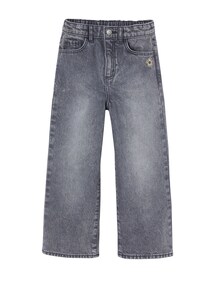 Weite Mädchen Jeans mit Dehnbund, Bundweite verstellbar