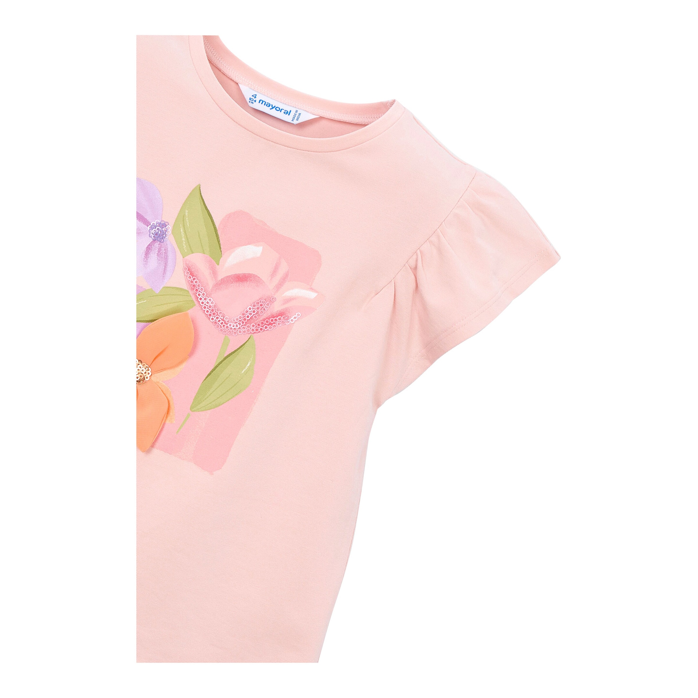 T-Shirt Flügelarm Blumen