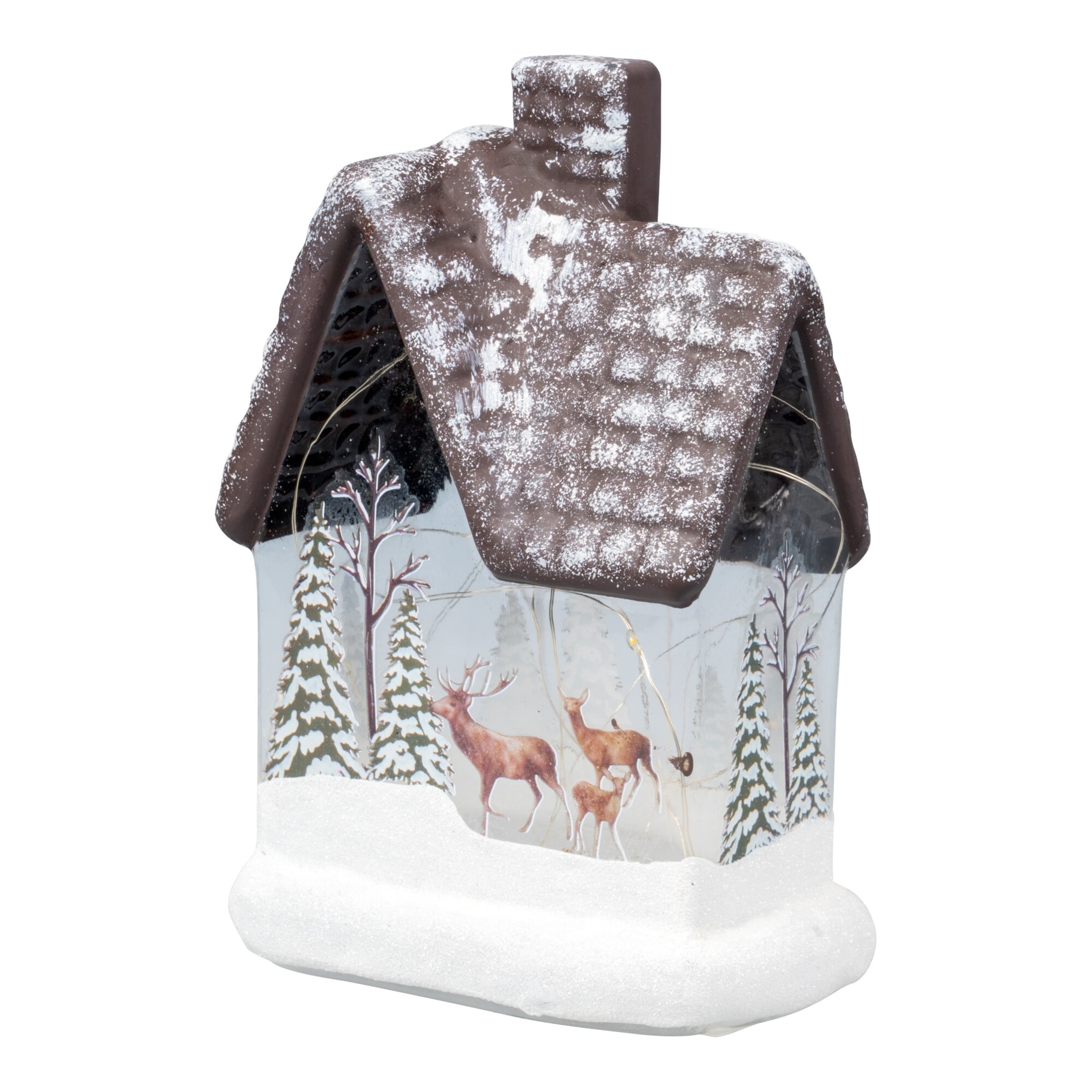 LED-Dekofigur Glashaus