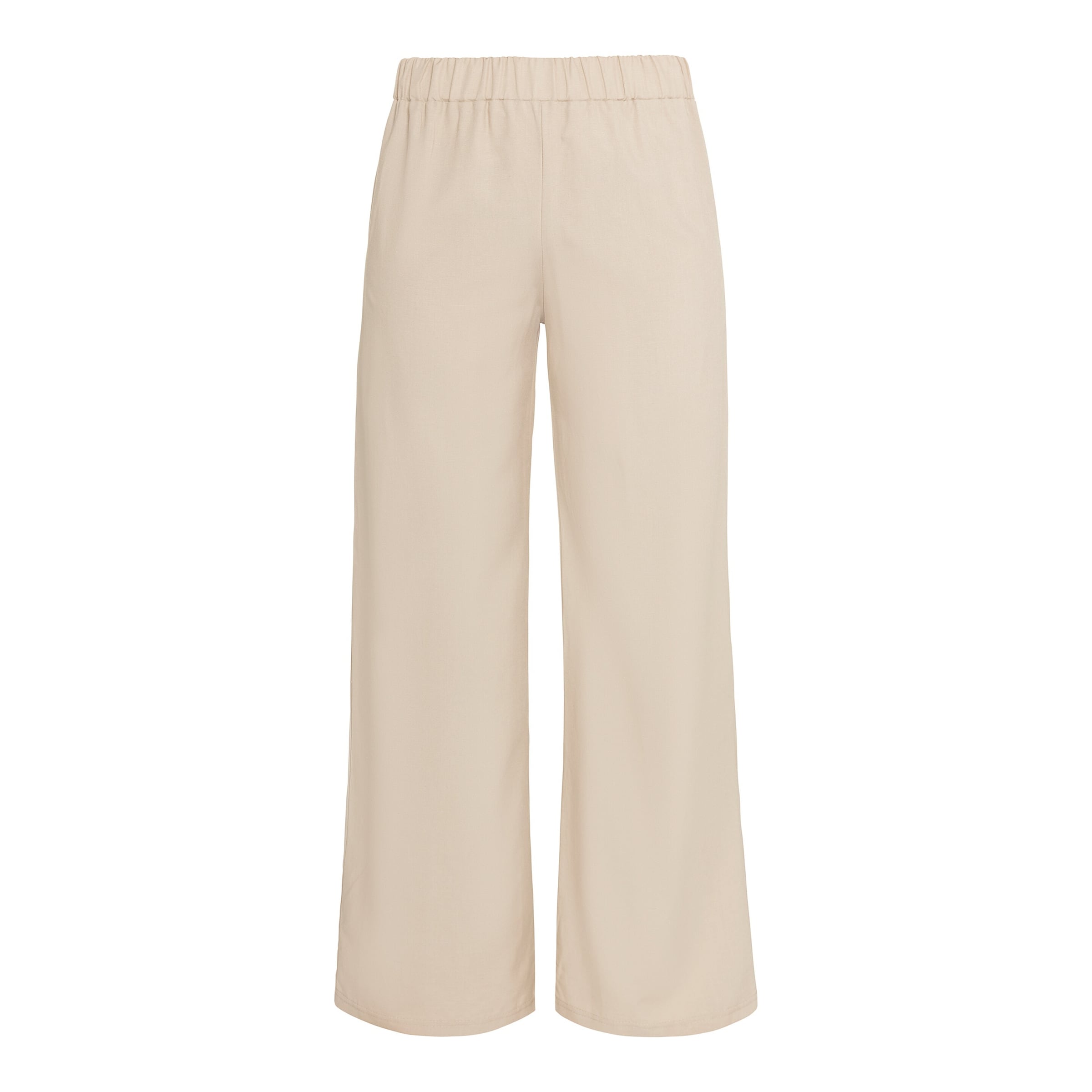 Marlenehose mit Leinen L beige