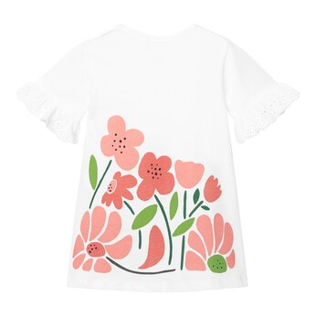 Kleid kurzarm Blumen
