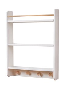 Kinderzimmer Bücherregal mit Garderobe KONFETTI