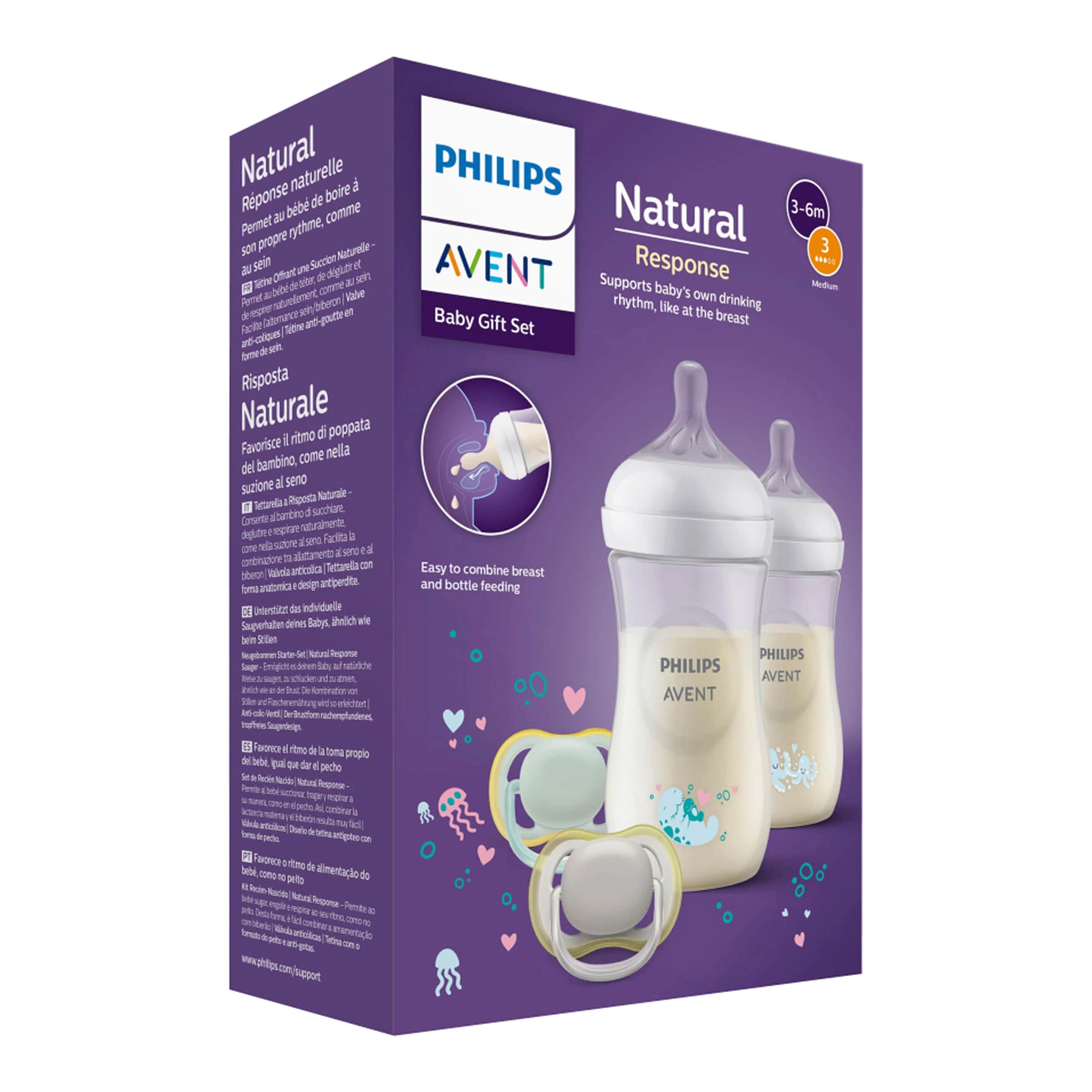 4-tlg. Babyflaschen-Set, Natural Response, ab Geburt