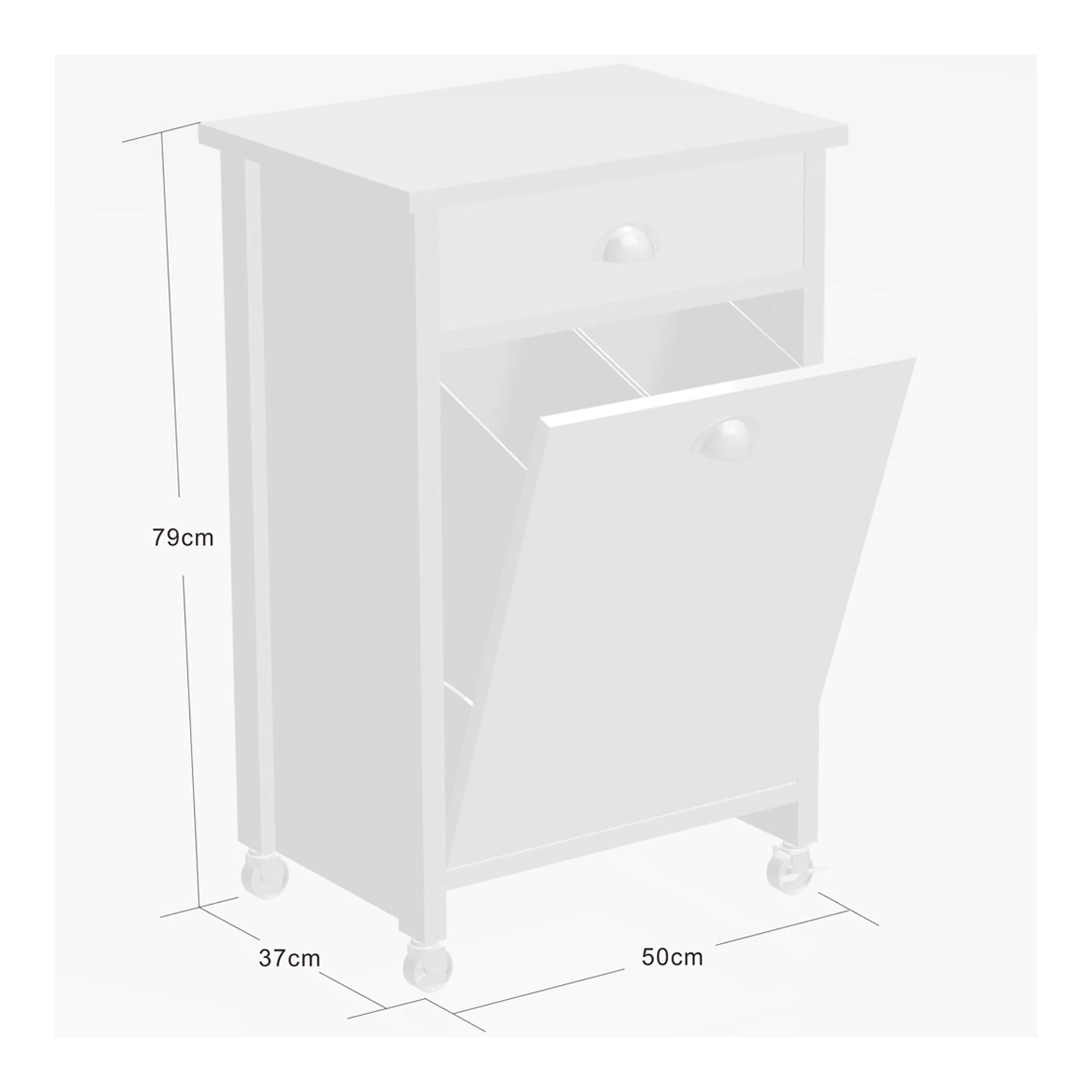 Küchenwagen mit Mülltrennsystem