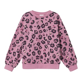 Sweat-shirt imprimé léopard
