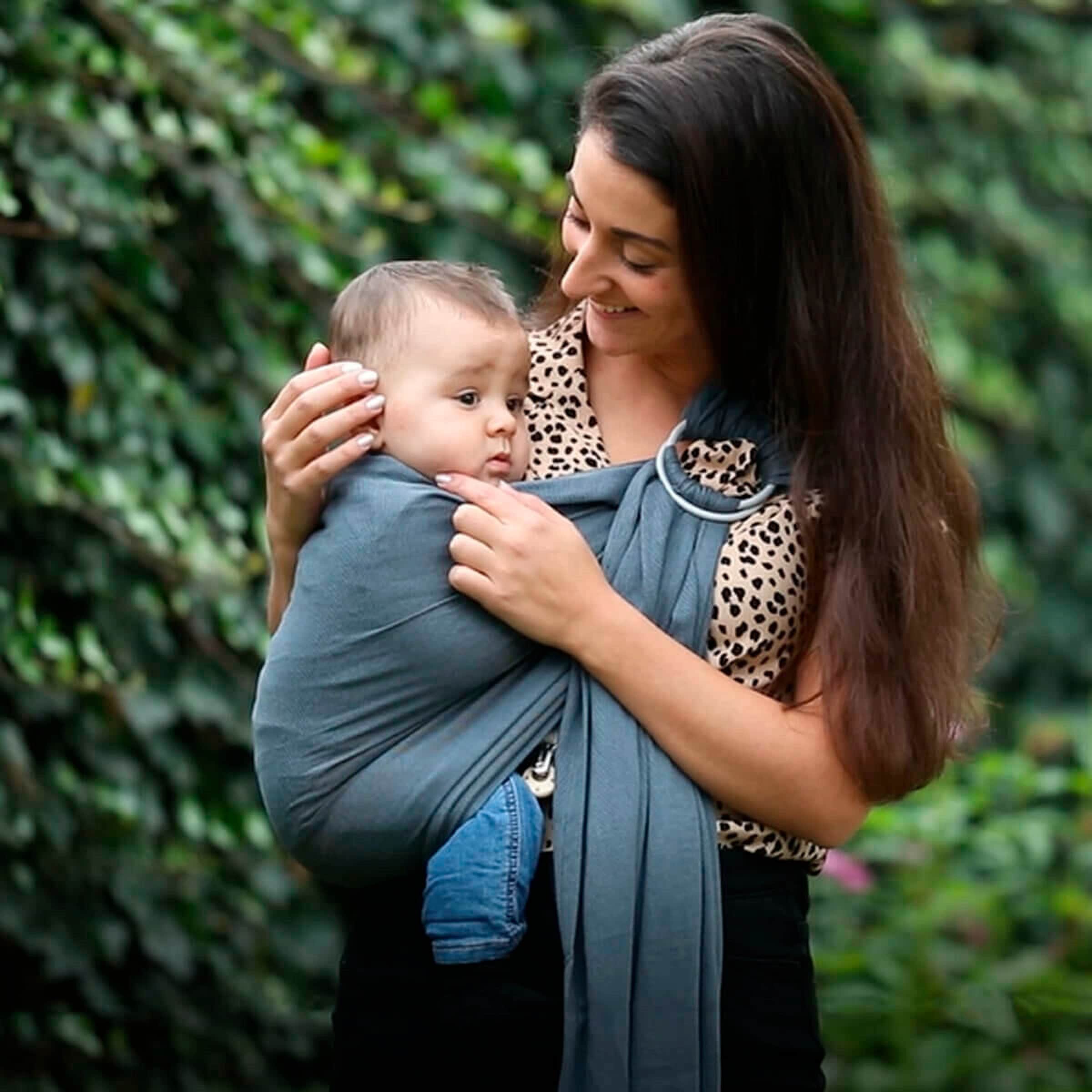 Hoppediz® Babytragetuch Ring-Sling ultraleicht