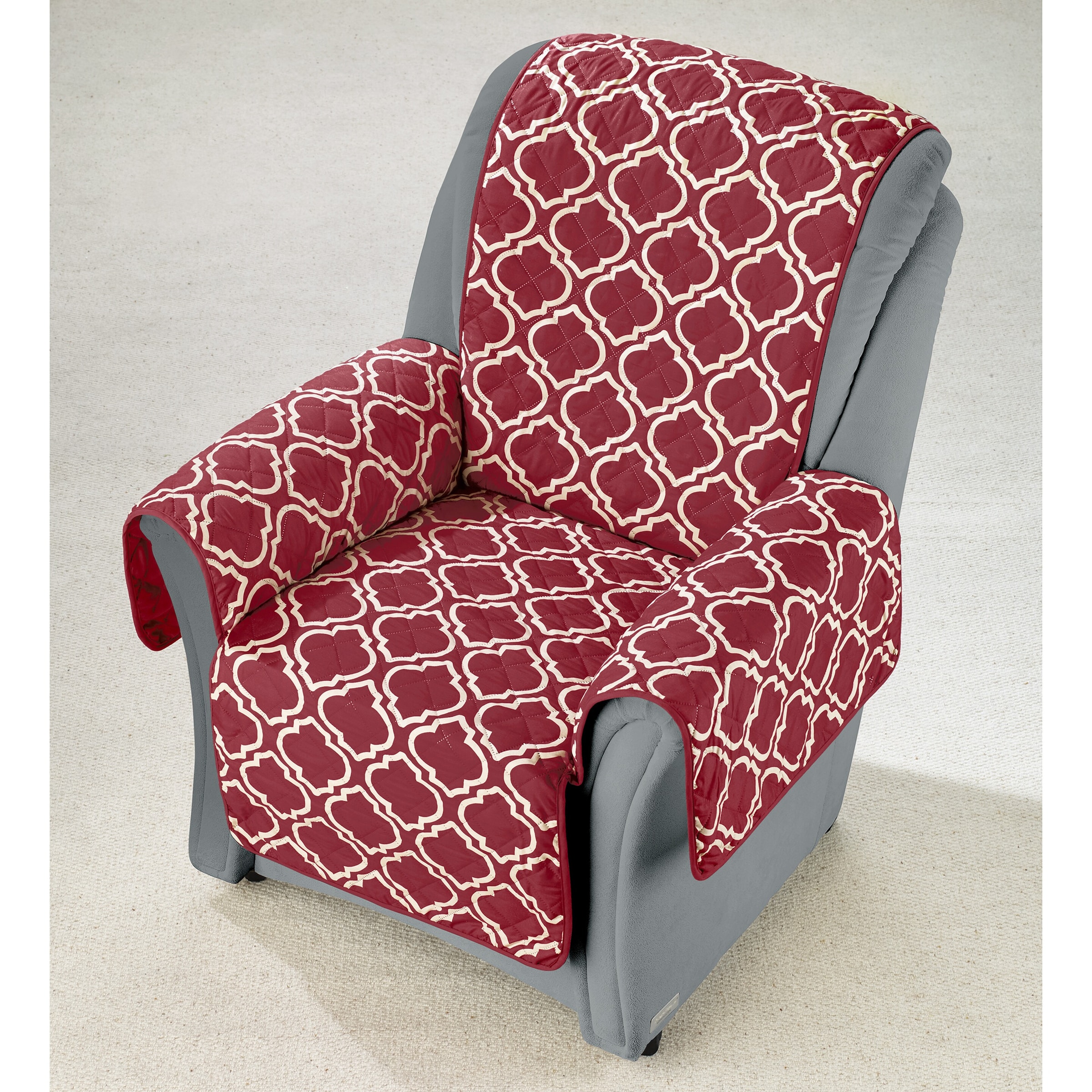 Wende-Sesselschoner, bordeaux