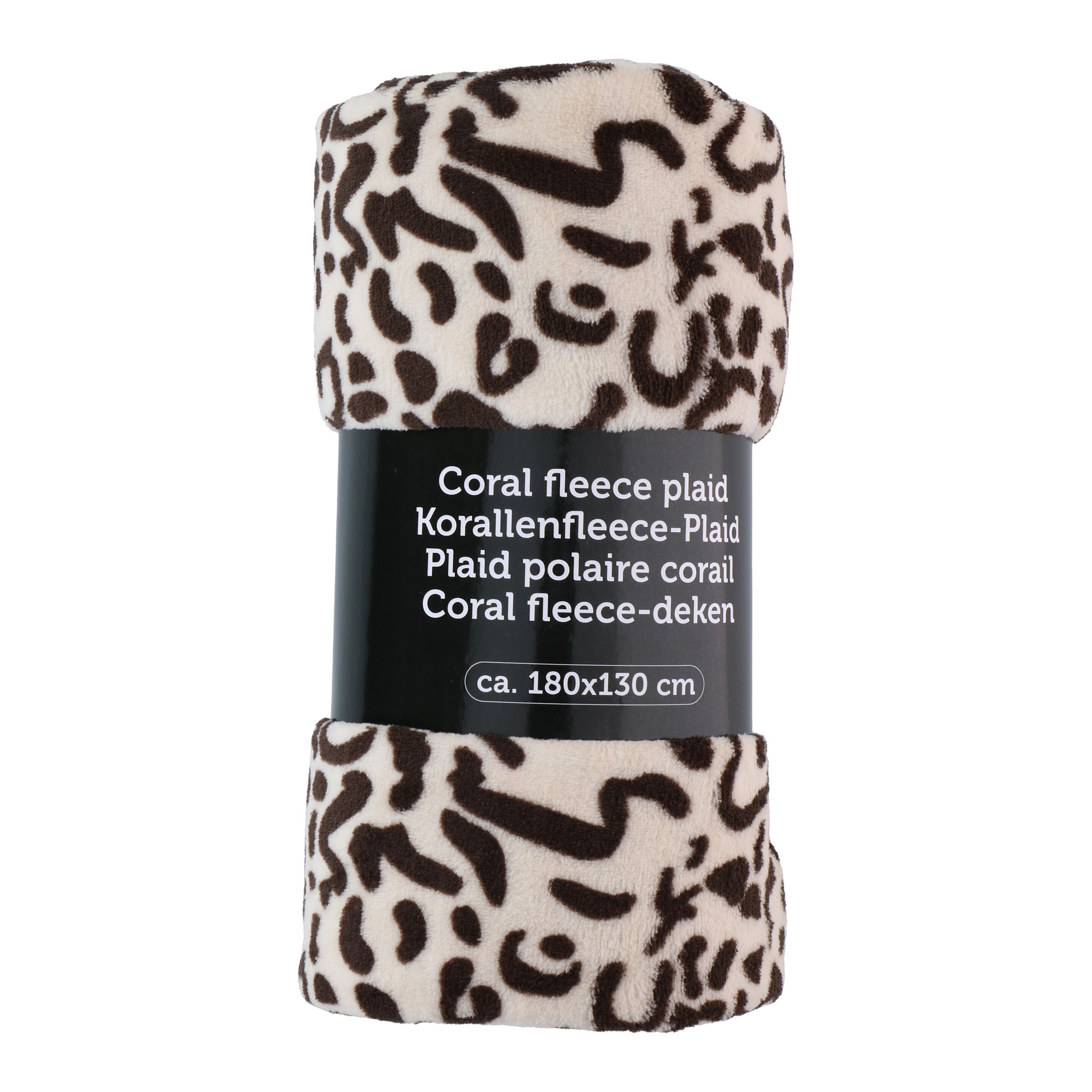 Polarfleece-Decke "Leoprint"