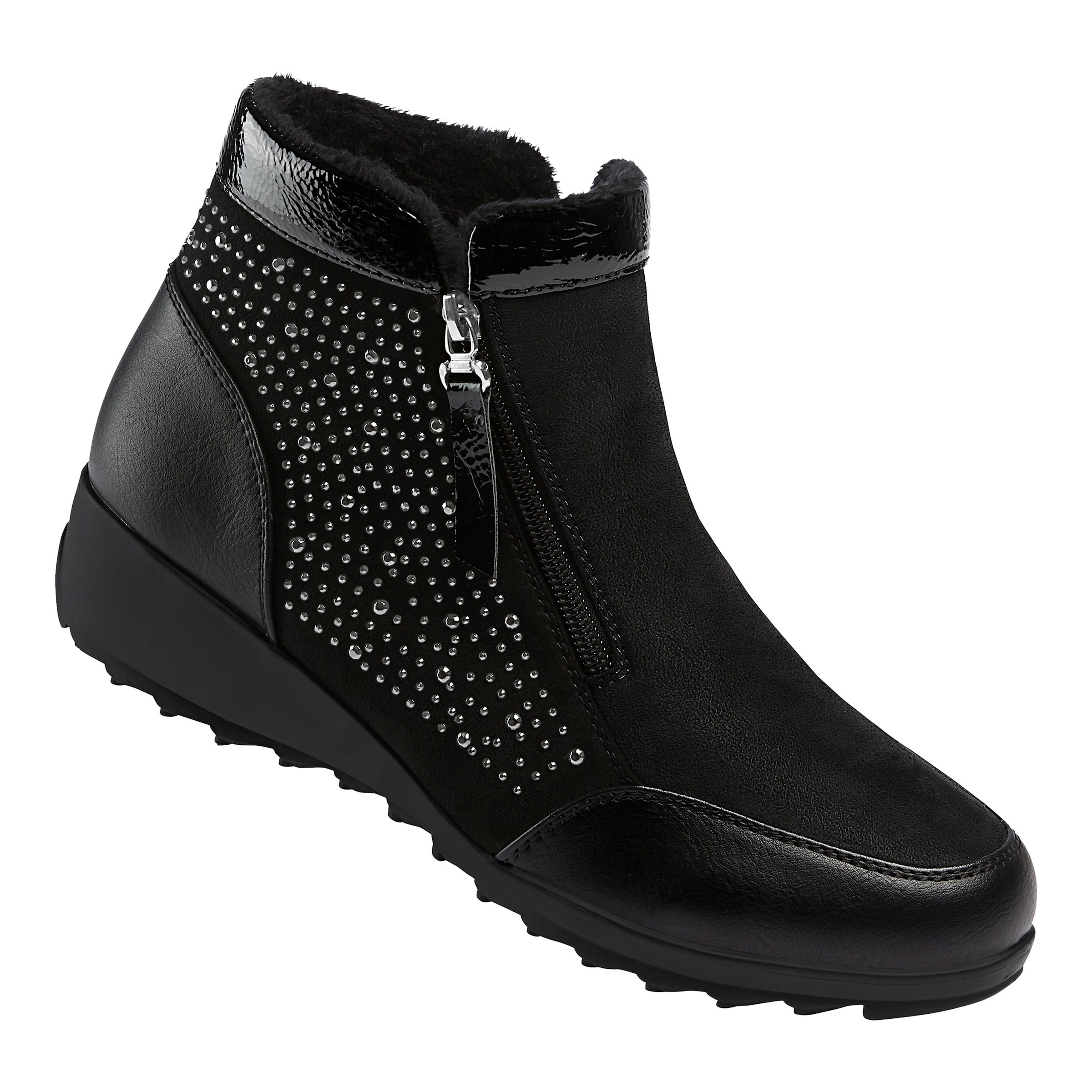 Stiefelette "Rita" mit Reißverschluss, gefüttert