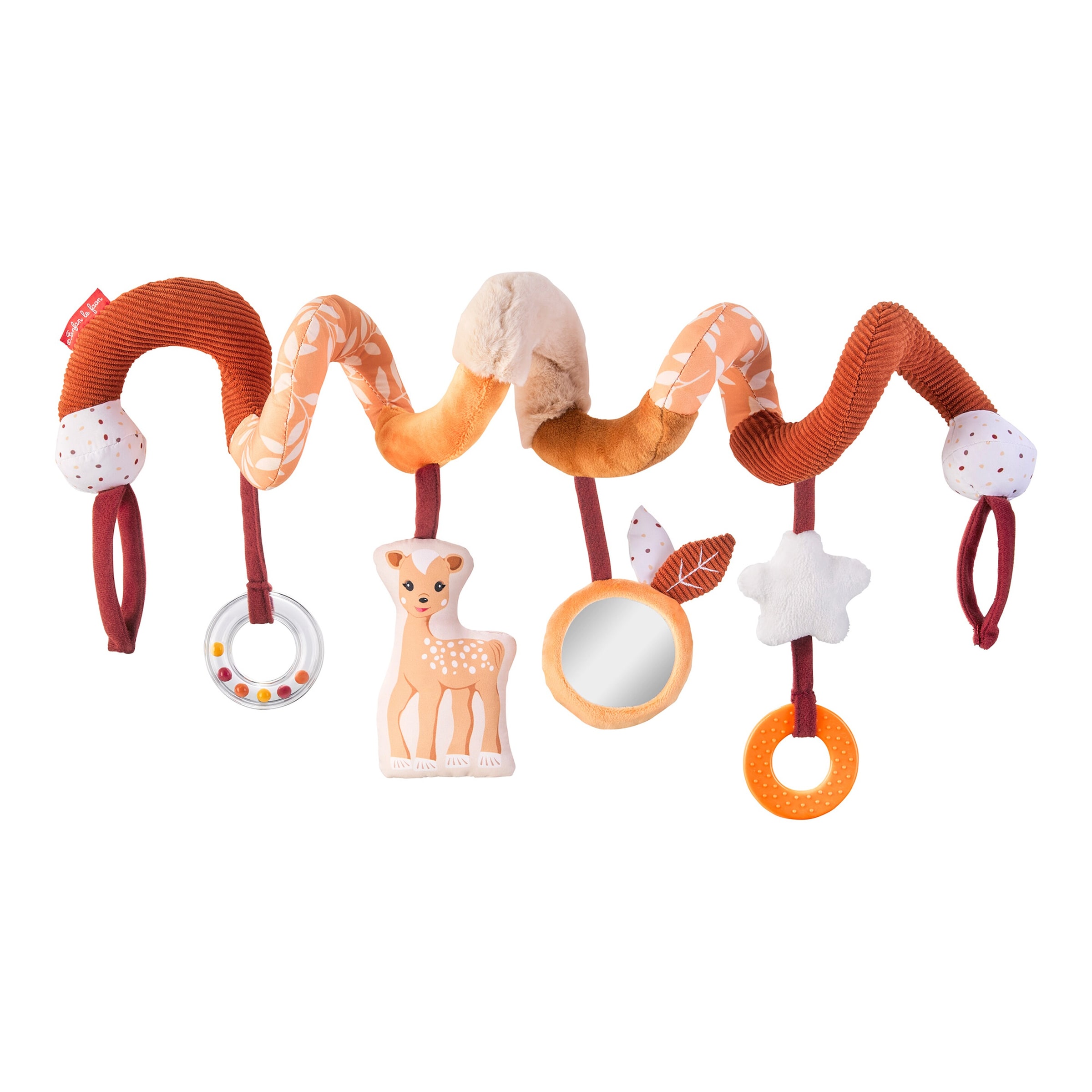 Sophie La Girafe 5 Sinne Kinderwagenkette Activity-Spirale Reh Fanfan