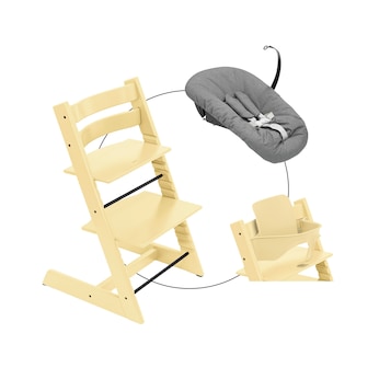 Bundle Treppenhochstuhl inkl. Newbornset Deep Grey & Babyset