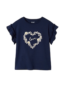 Mädchen T-Shirt mit Volantärmeln