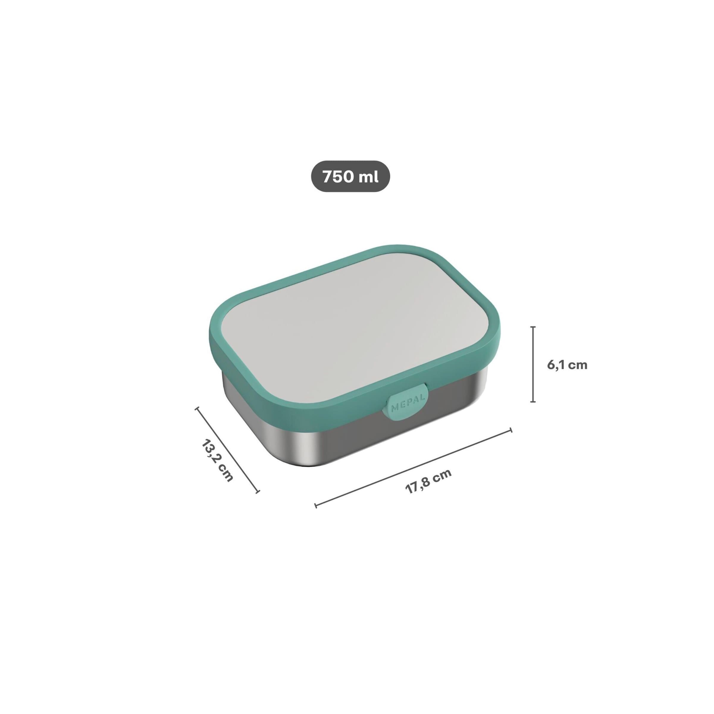 Mepal Mio Bento-Brotdose Edelstahl