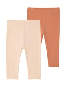 2er-Pack Mädchen Baby Leggings BASIC