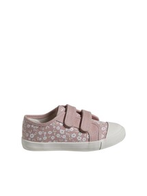Mädchen Stoff-Sneakers mit Klett und Anziehtrick