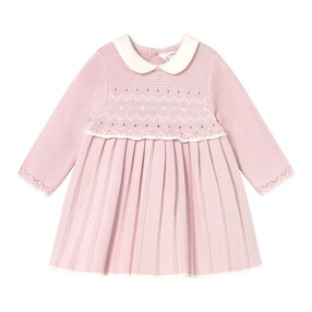Strickkleid langarm mit Bubikragen