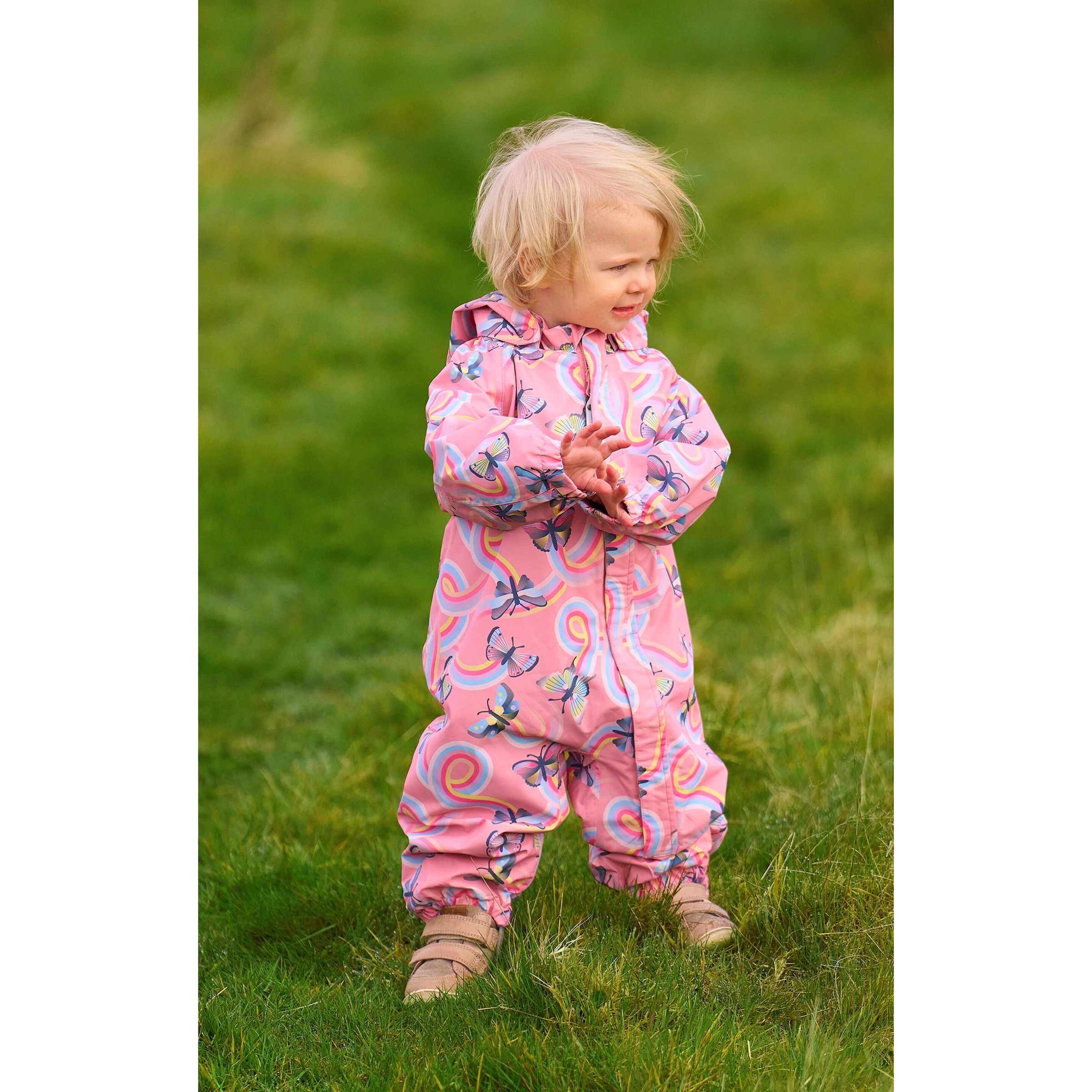 Thumbnail - Colorkids Regenanzug mit abnehmbarer Kapuze Schmetterlinge
