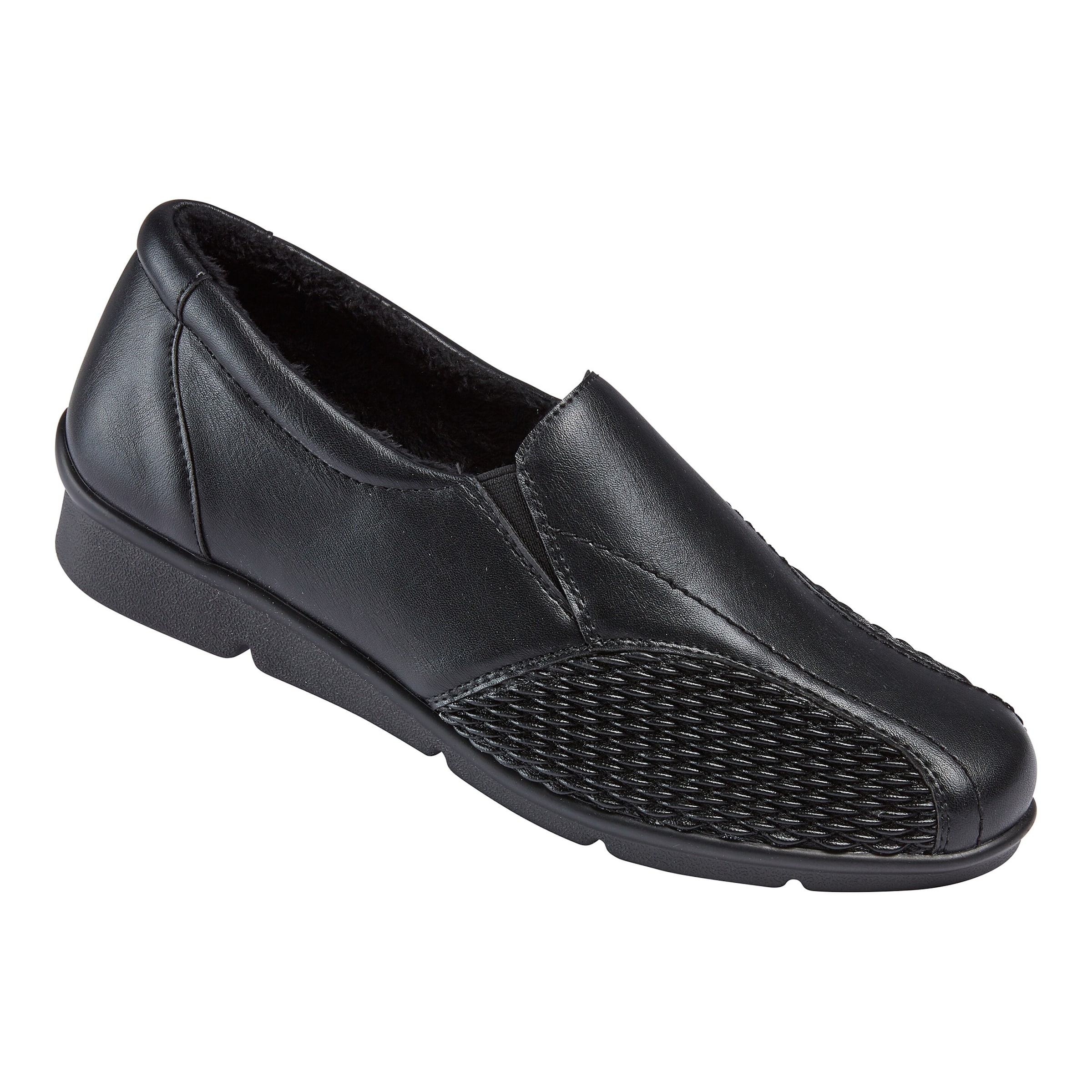 Hallux-Wärmehalbschuh schwarz 38 Damen
