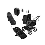 Produit Poussette combinée 3 en 1 avec sac à dos à langer, chancelière et adaptateurs pour la hauteur