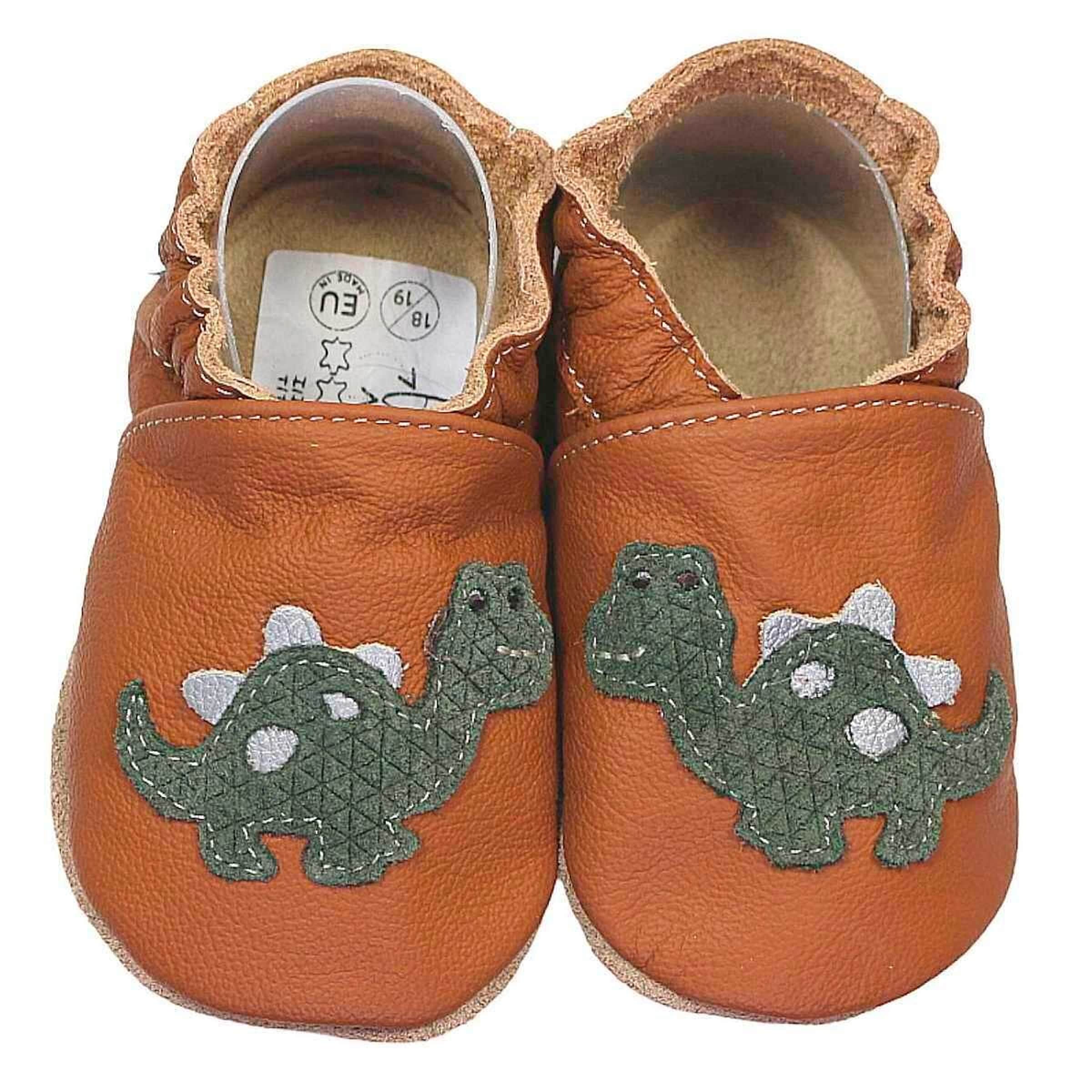 Hobea-Germany Krabbelschuhe Dino braun