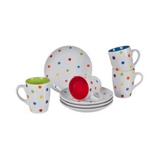 Service "tasses + assiettes", 8 pièces