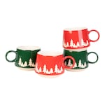 Kopjes “Dennenbomen”, 4 stuks