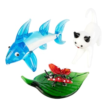 Set "Animaux en verre", 3 pièces