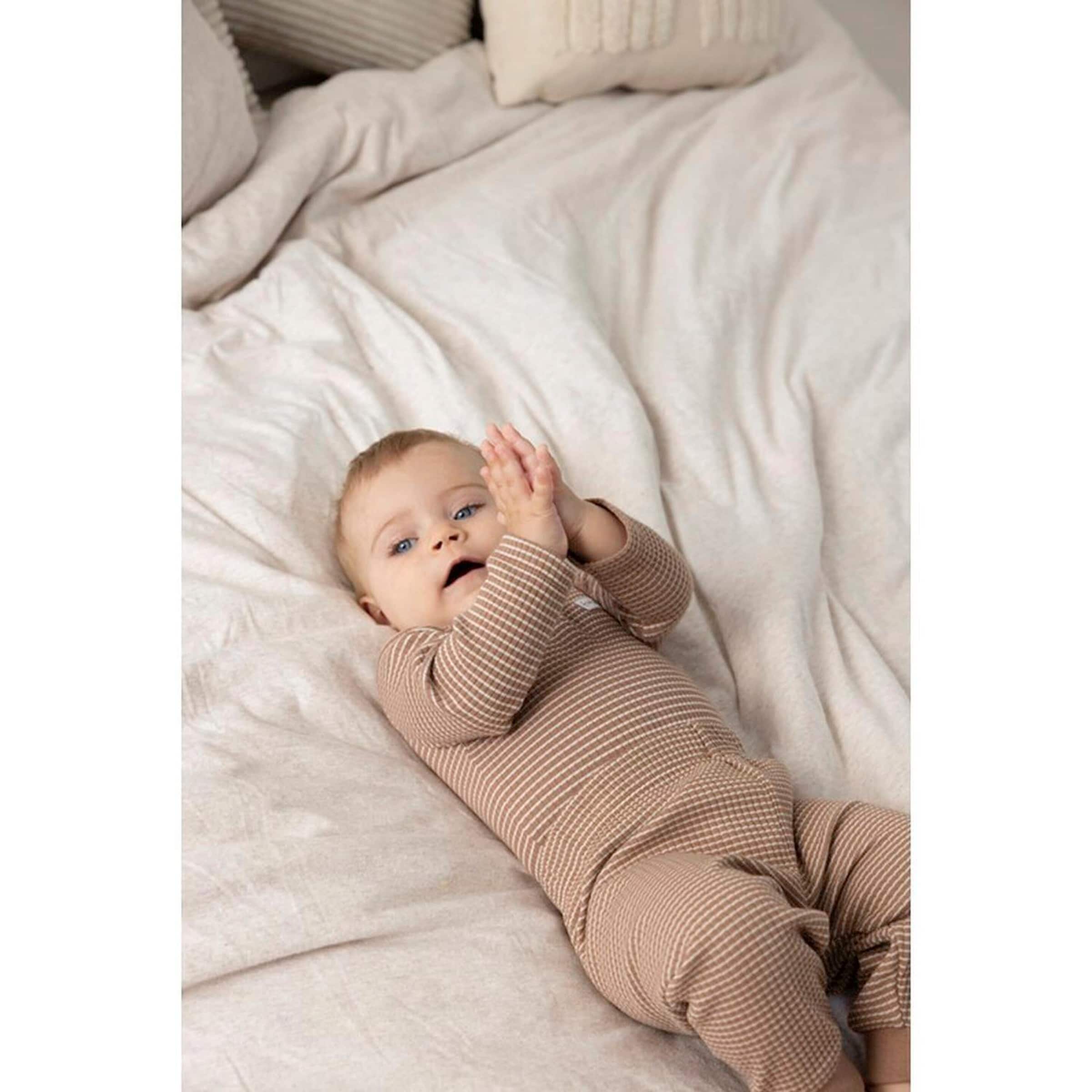 Thumbnail - Feetje 2-tlg. Set Sweatshirt und Jogginghose Waffelpiqué-Optik