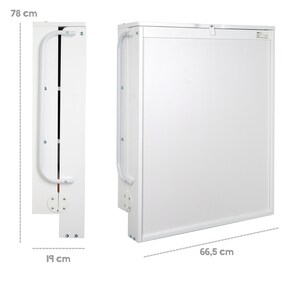 Wandwickelregal weiss inkl. Wickelauflage aus phtalatfreier Folie Vogeltanz 