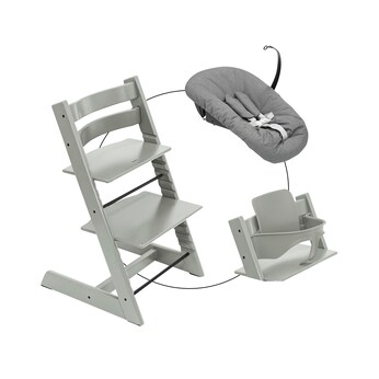 Bundle Treppenhochstuhl inkl. Newbornset Deep Grey & Babyset