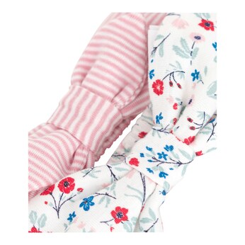 2er-Pack Haarbänder Blumen Ringel