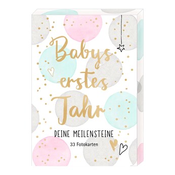 Fotokarten-Box Babys erstes Jahr - Deine Meilensteine