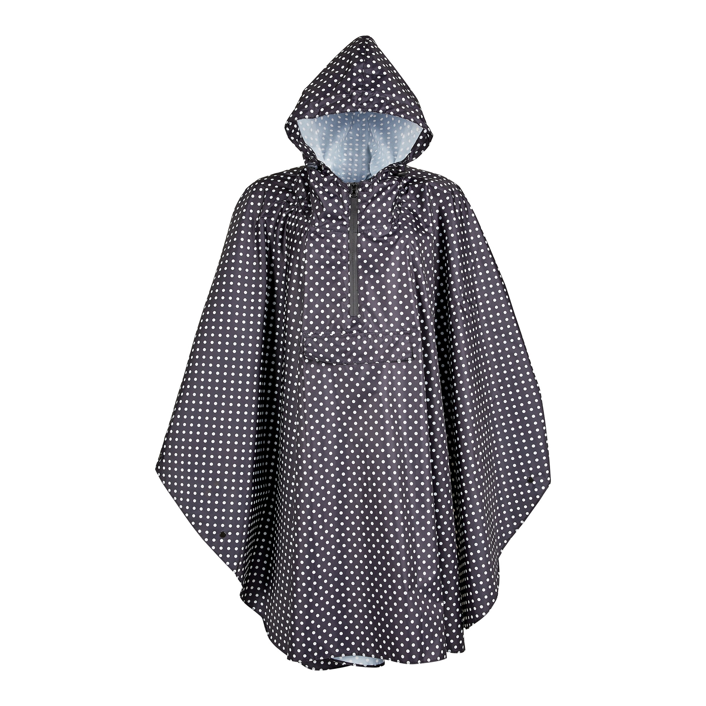 Regenponcho "Punkte", schwarz