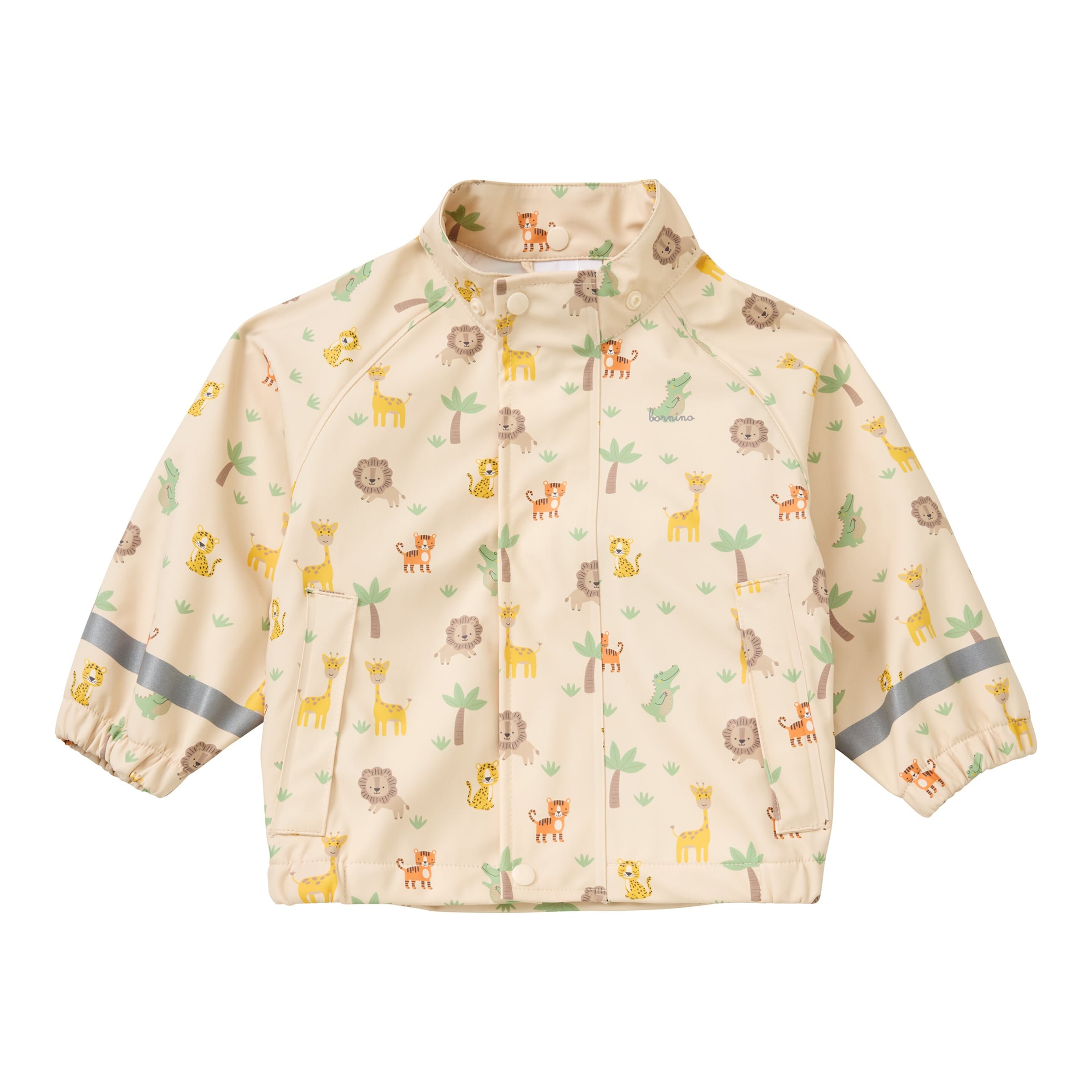 Regenjacke mit abnehmbarer Kapuze