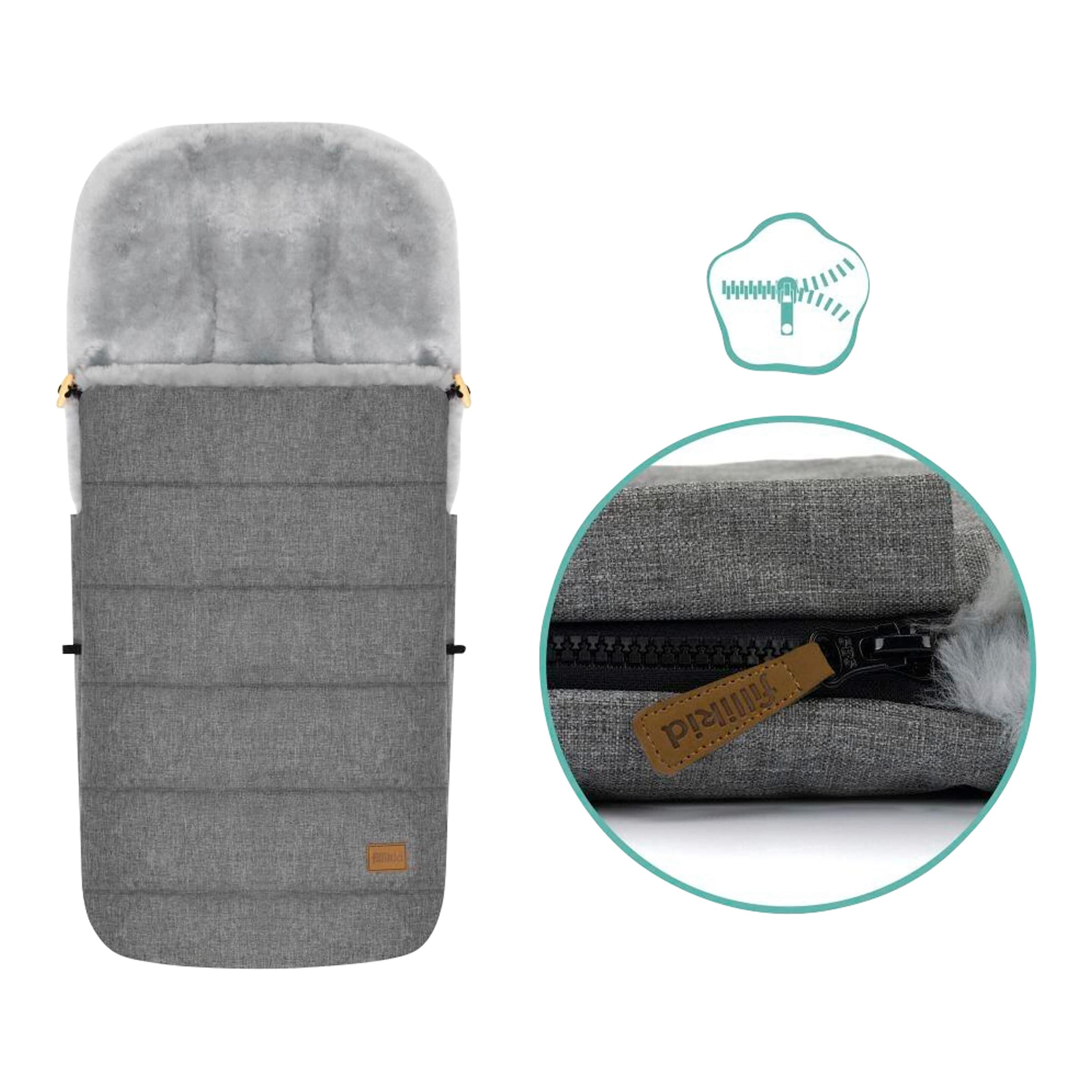 Thumbnail - Fillikid Winterfußsack Bernina Alpina grau
