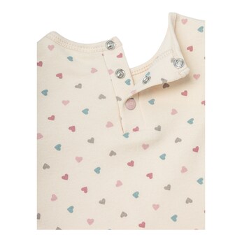 Shirt langarm Volant Herzen