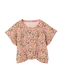 Bluse mit ¸berschnittenen ƒrmeln, Crinkle-Effekt M‰dchen