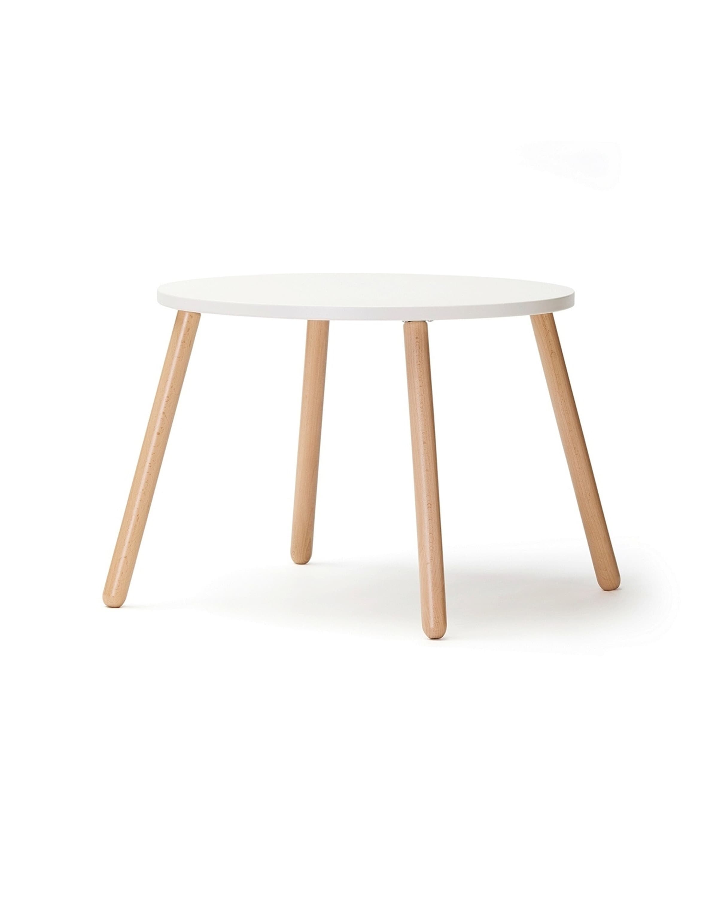 Kids Concept Tisch und zwei Hocker, weiß