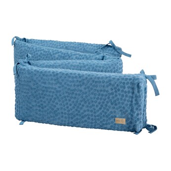 Nestchen passend für Babybetten 60x120cm oder 70x140 cm 'Seashells' indigo 