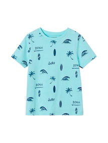 T-Shirt mit Print und Recycling-Baumwolle Jungen